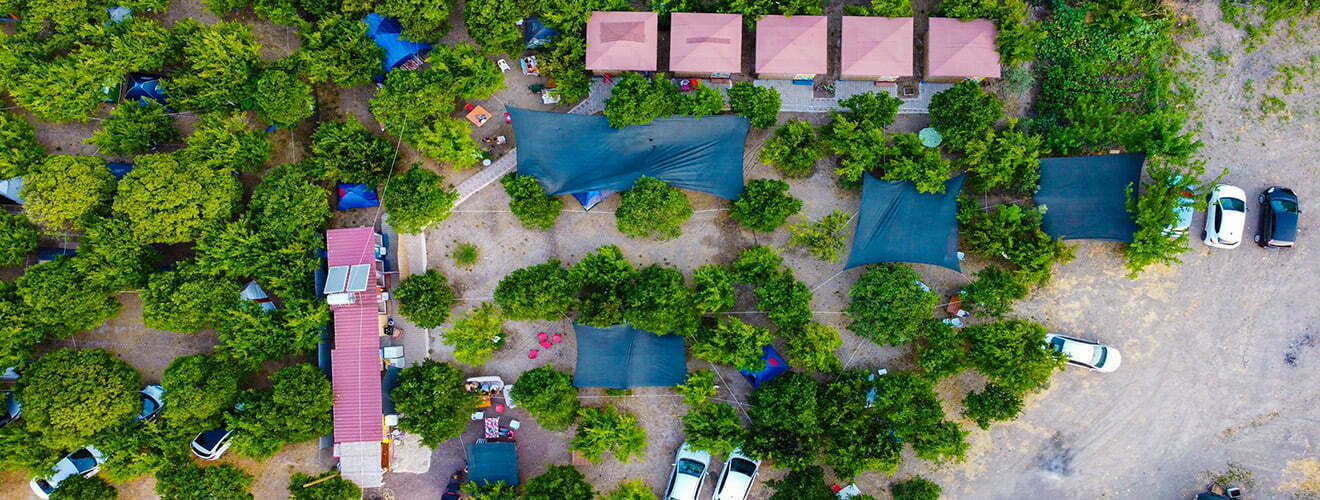 Şirinler Camping Bannerr